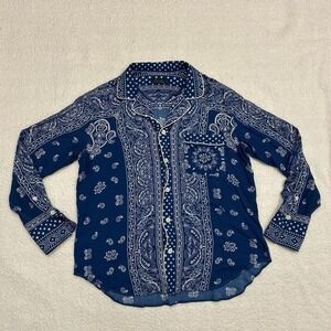 Polo by Ralph Lauren Navy Bandana Print Button-Down Shirt